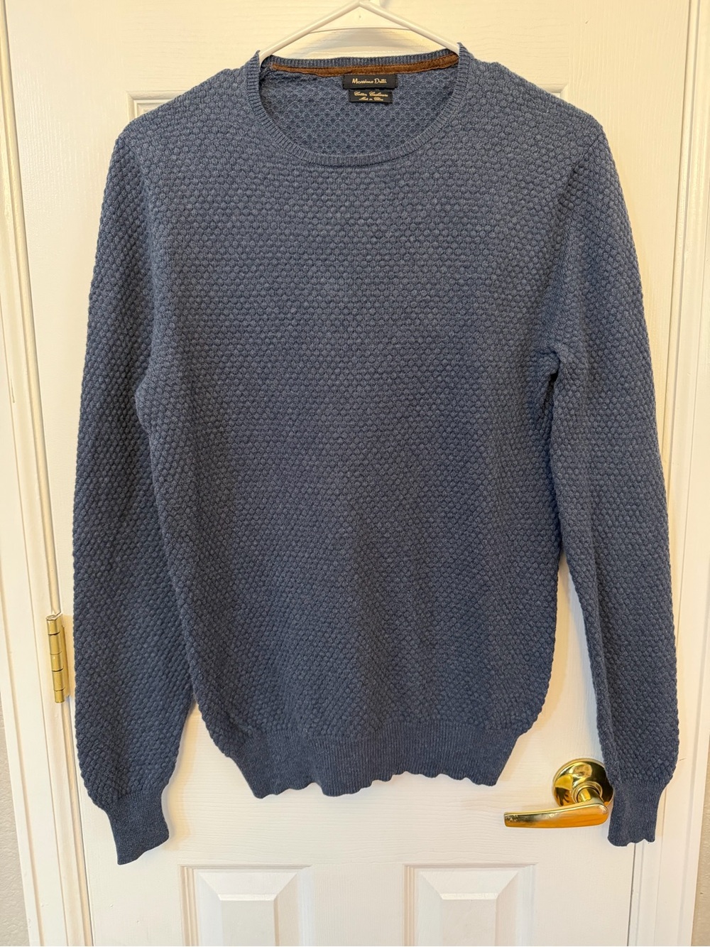 Massimo Dutti Women’s Cashmere Cotton Sweater - Blue